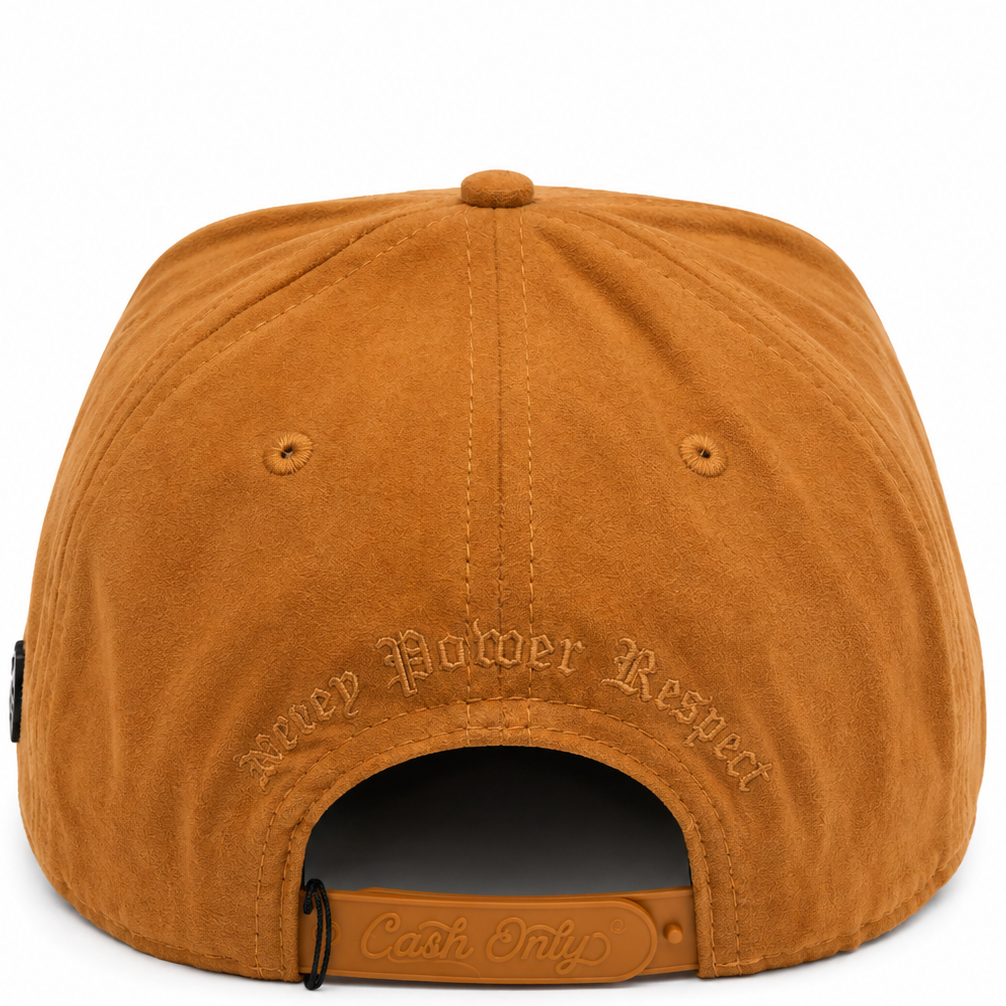 Cash Only LA suede rhinestone snapback - side view