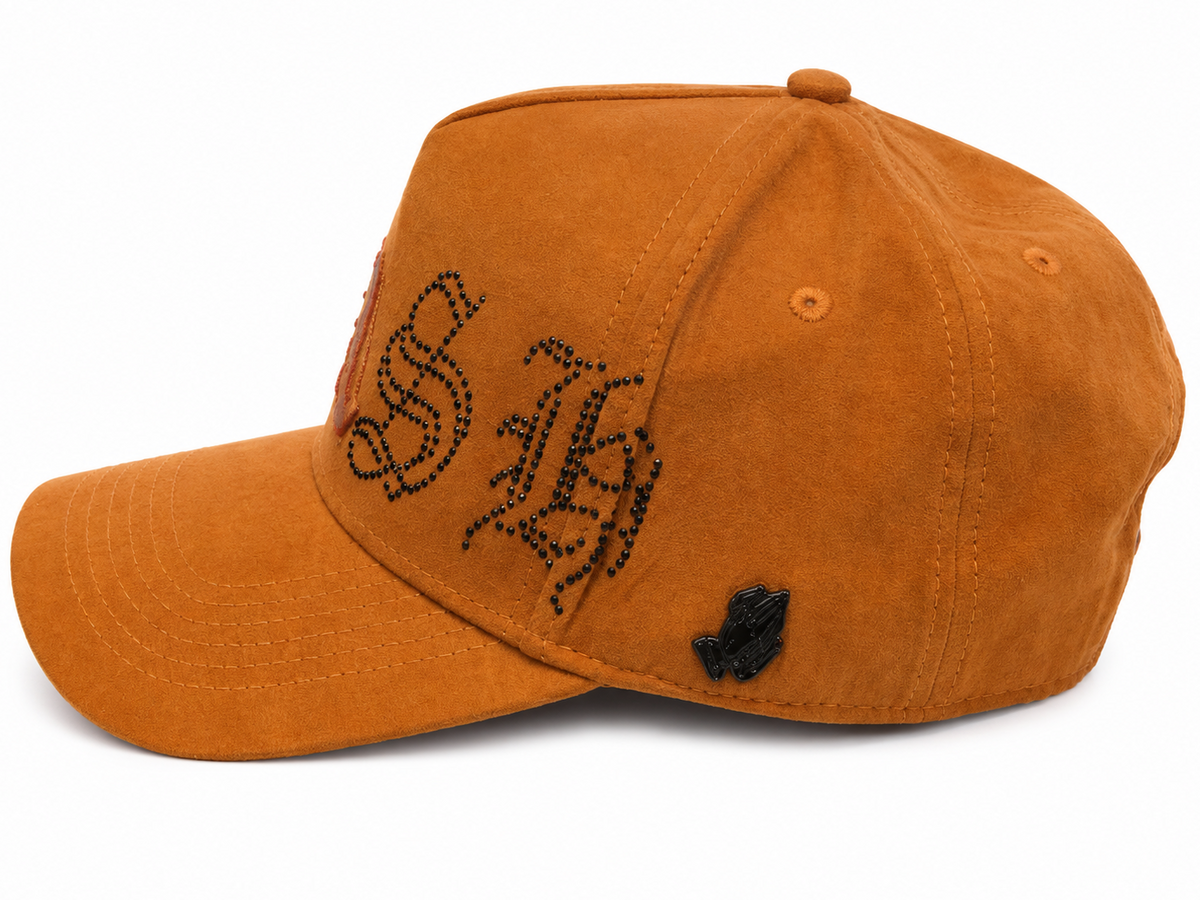 Cash Only LA suede rhinestone snapback - alternate angle
