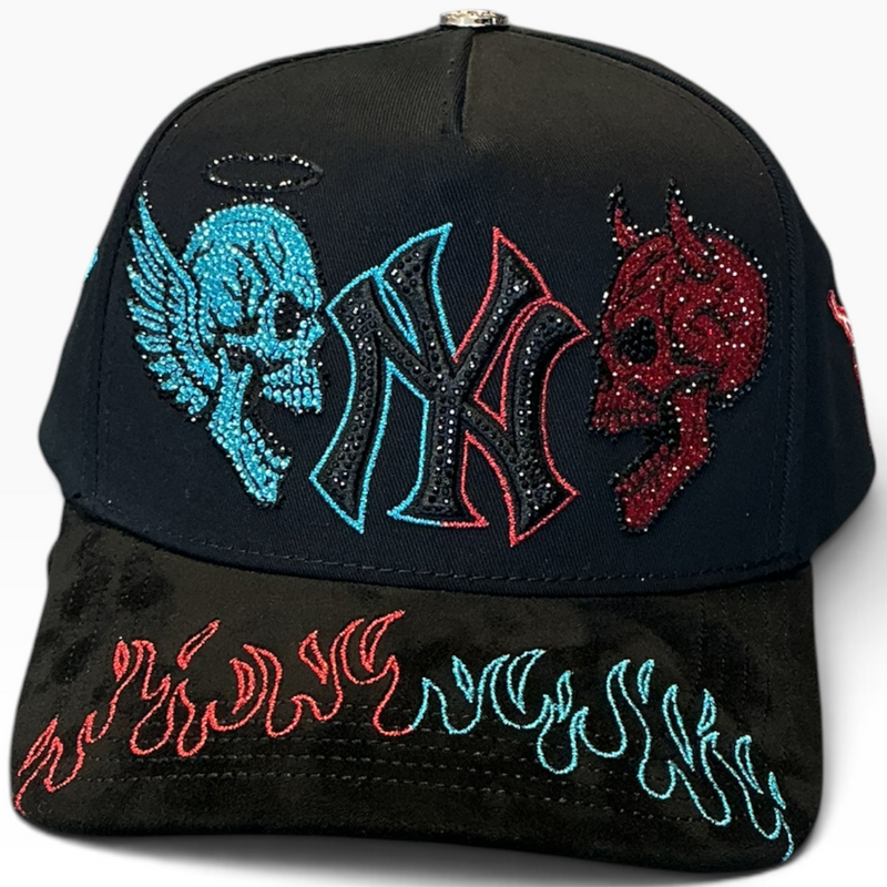 NY Angel Devil snapback - detail view