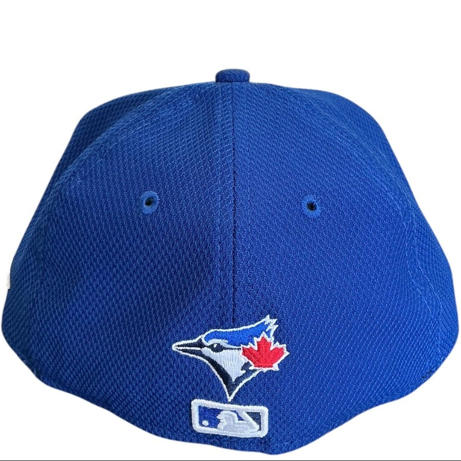 Toronto Blue Jays Royal Blue Canada Maple Leaf New Era 59FIFTY fitted hat - front view