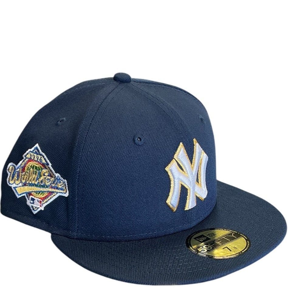 New York Yankees navy New Era 59FIFTY fitted hat - front view