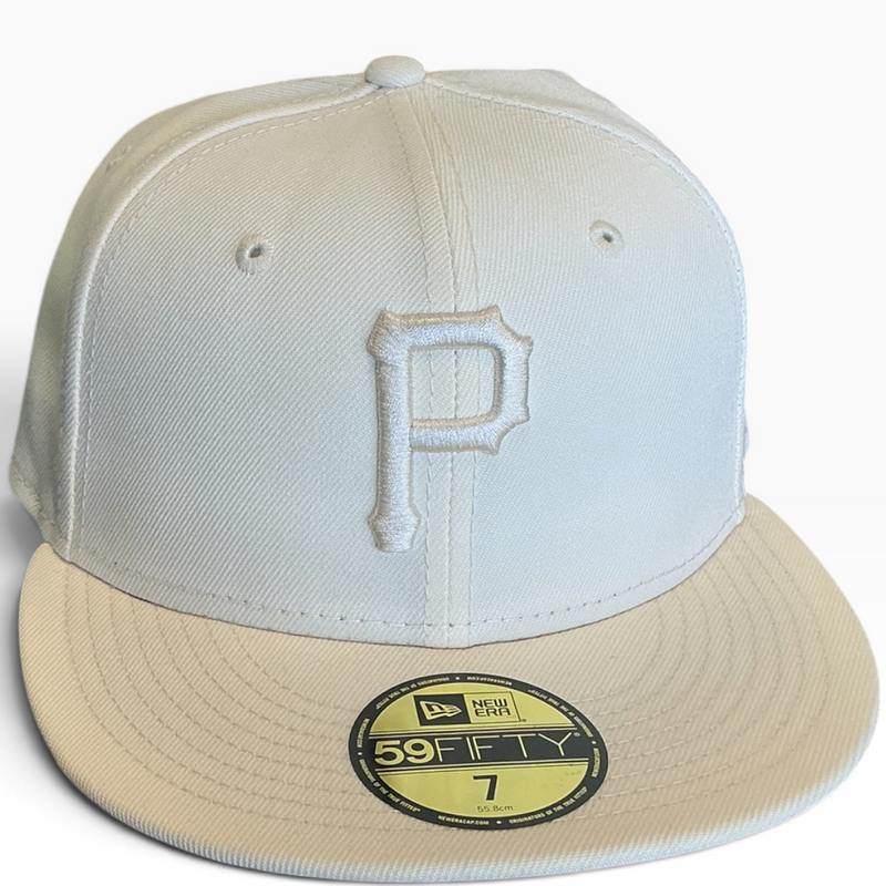 Pittsburgh Pirates Tonal Cream New Era 59FIFTY fitted hat - front view