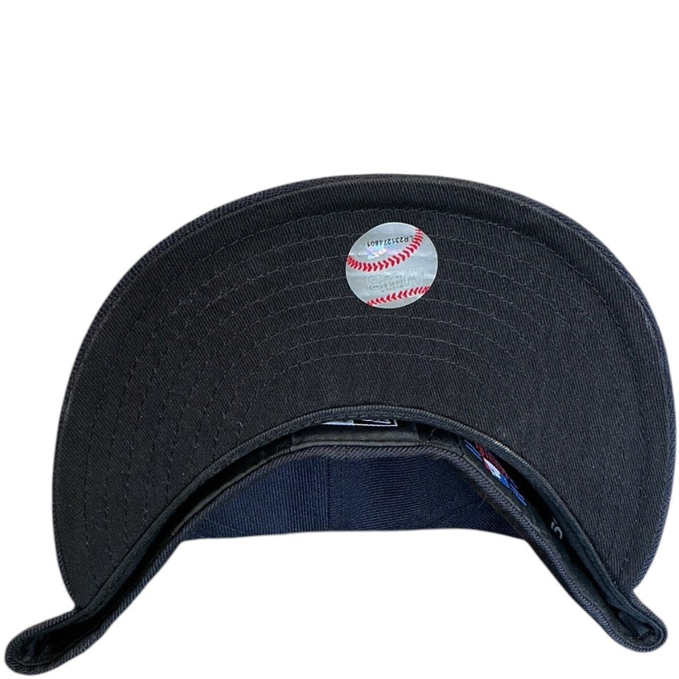New York Yankees Black 1903 Script New Era 59FIFTY fitted hat - front view