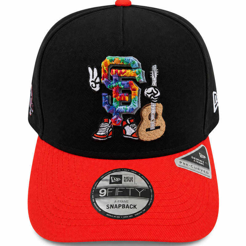 SF Giants black and orange A-Frame snapback - alternate angle