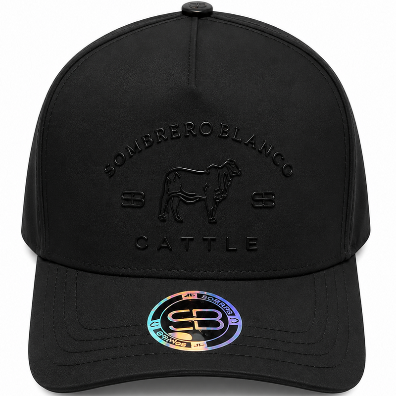 Sombrero Blanco Cattle Black Cap – front view