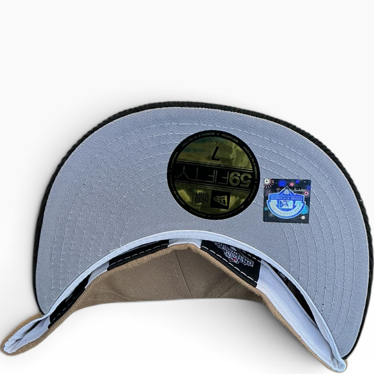 St. Lucie Mets Tan/Black New Era 59FIFTY fitted hat - back view