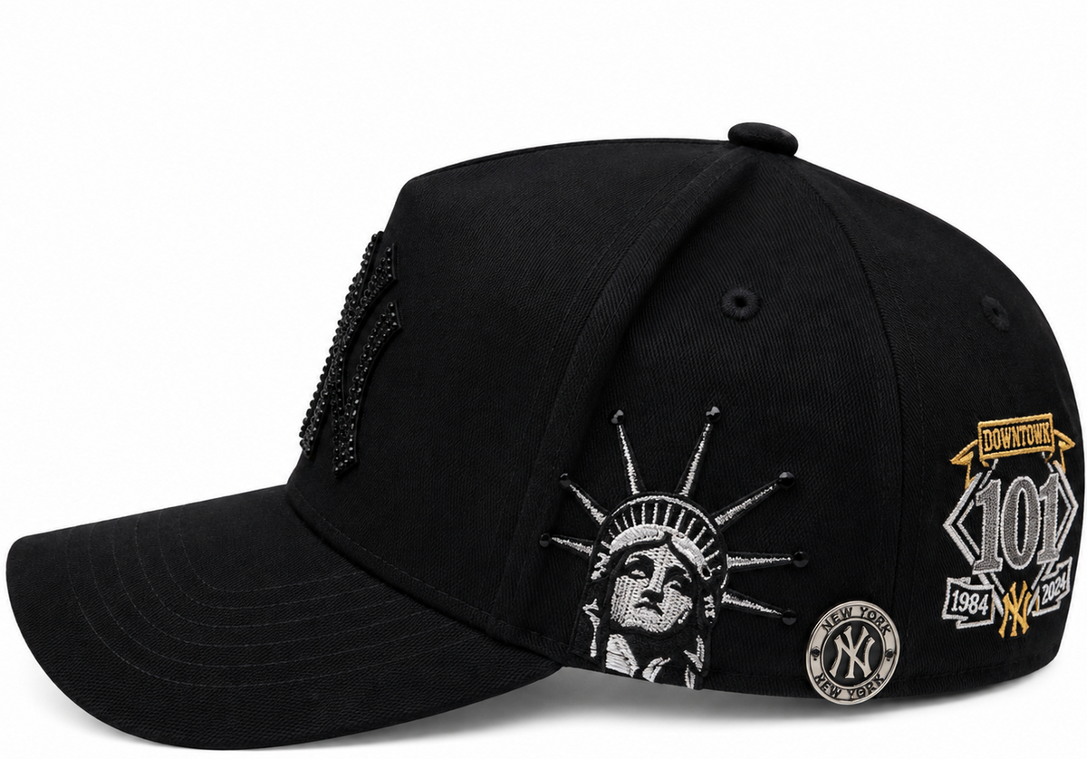 NY Downtown 101 hat with Statue of Liberty embroidery - side view
