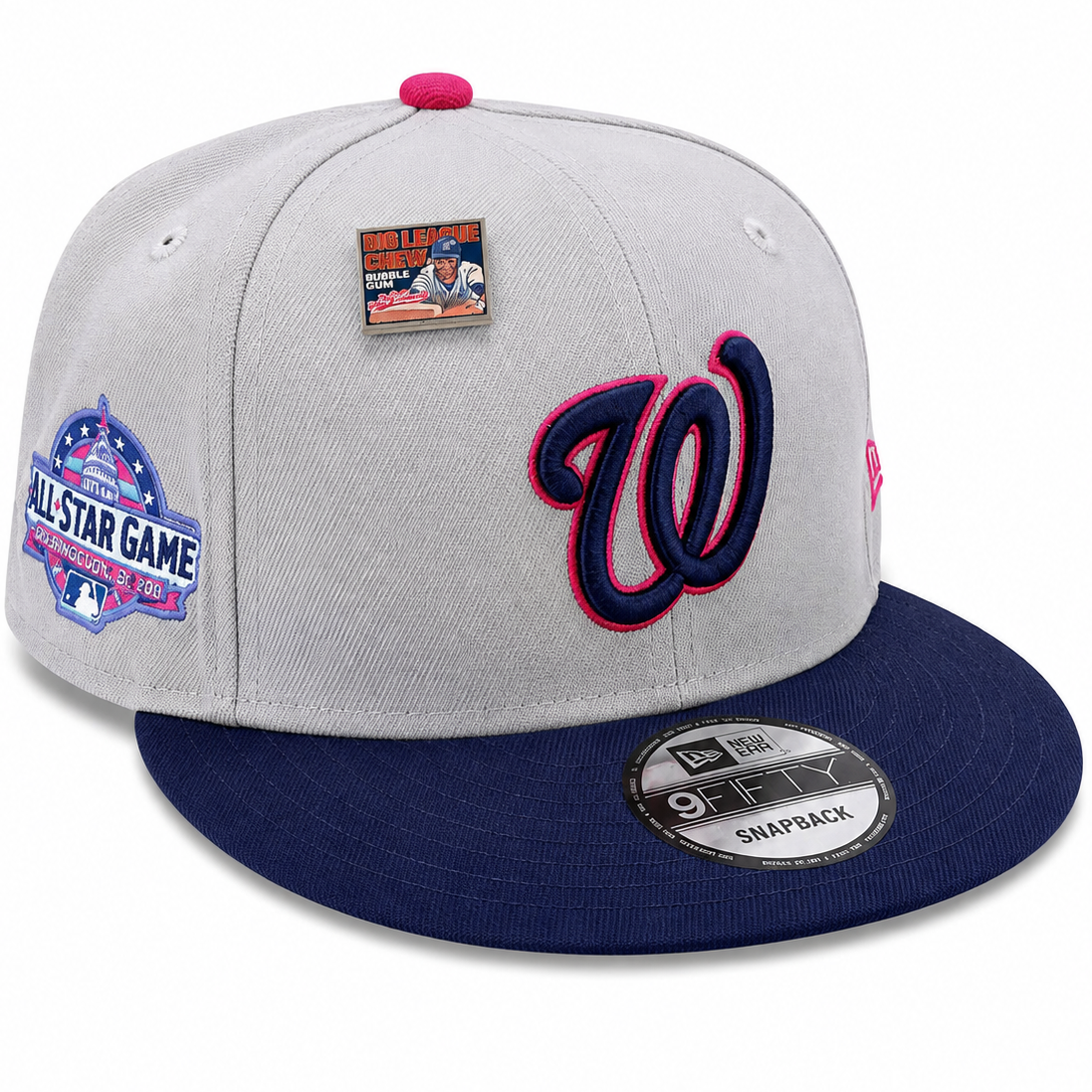 Nationals All-Star Game snapback with colorful side patch - side view