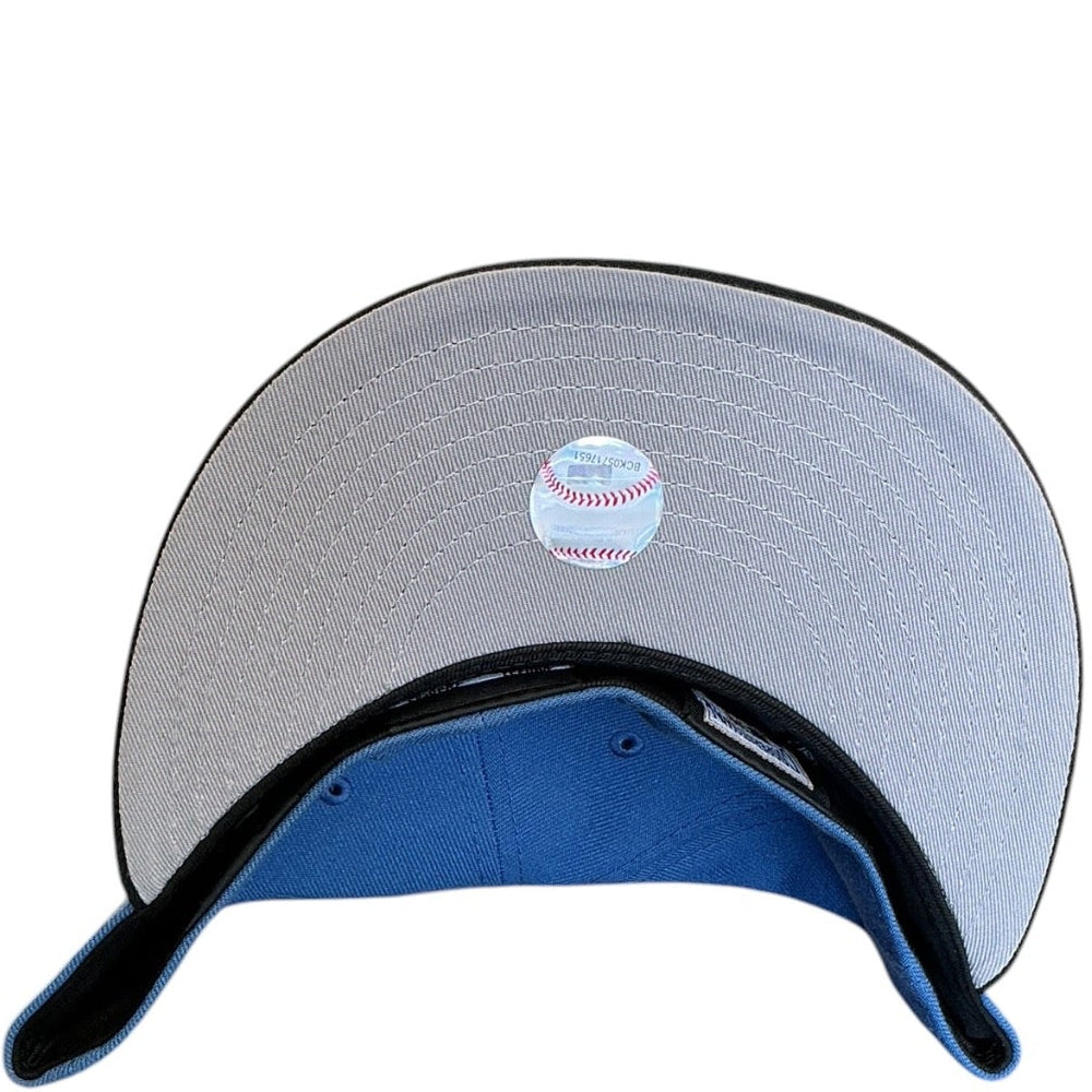 Los Angeles Dodgers Blue & Black 40th Anniversary New Era 59FIFTY fitted hat - front view