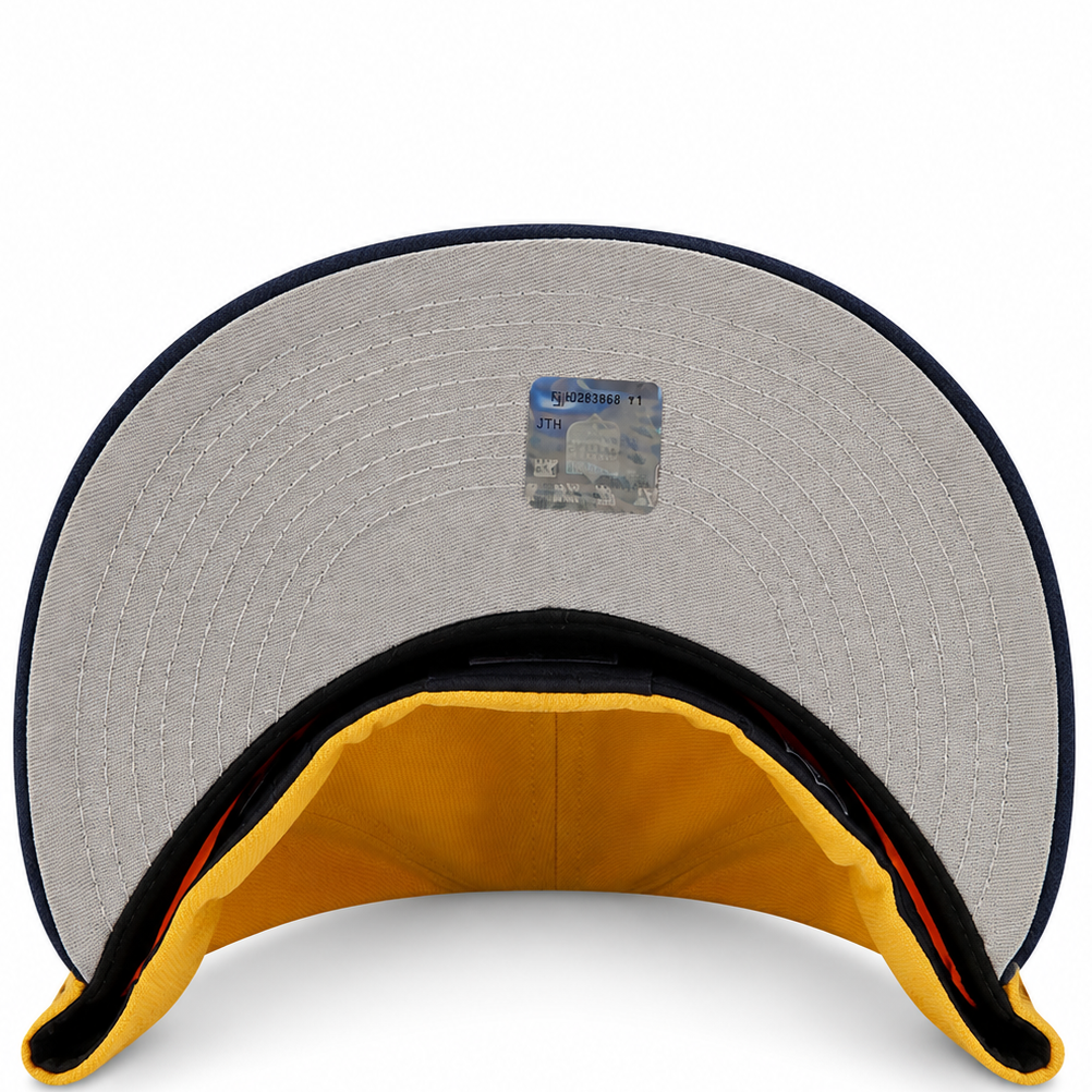 Dallas Cowboys Gold/Navy New Era 59FIFTY fitted hat - side view