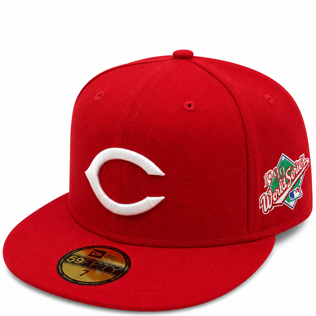 Cincinnati Reds Red New Era 59FIFTY fitted hat - front view