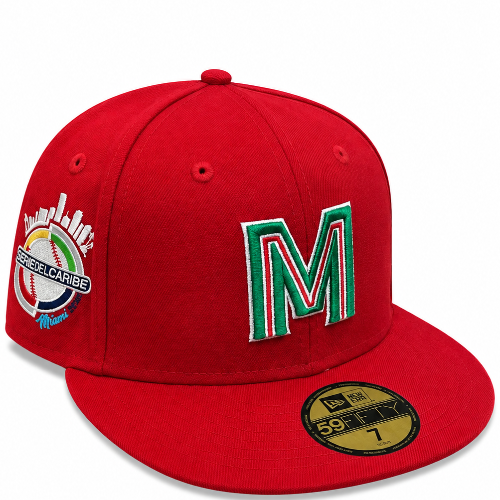 Mexico Red New Era 59FIFTY fitted hat - side view