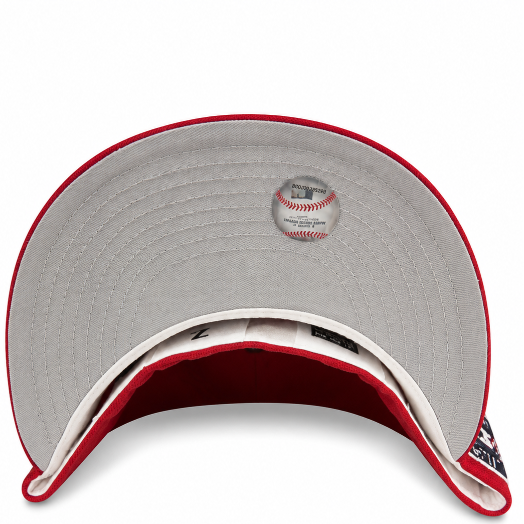 St. Louis Cardinals Red New Era 59FIFTY fitted hat - back view