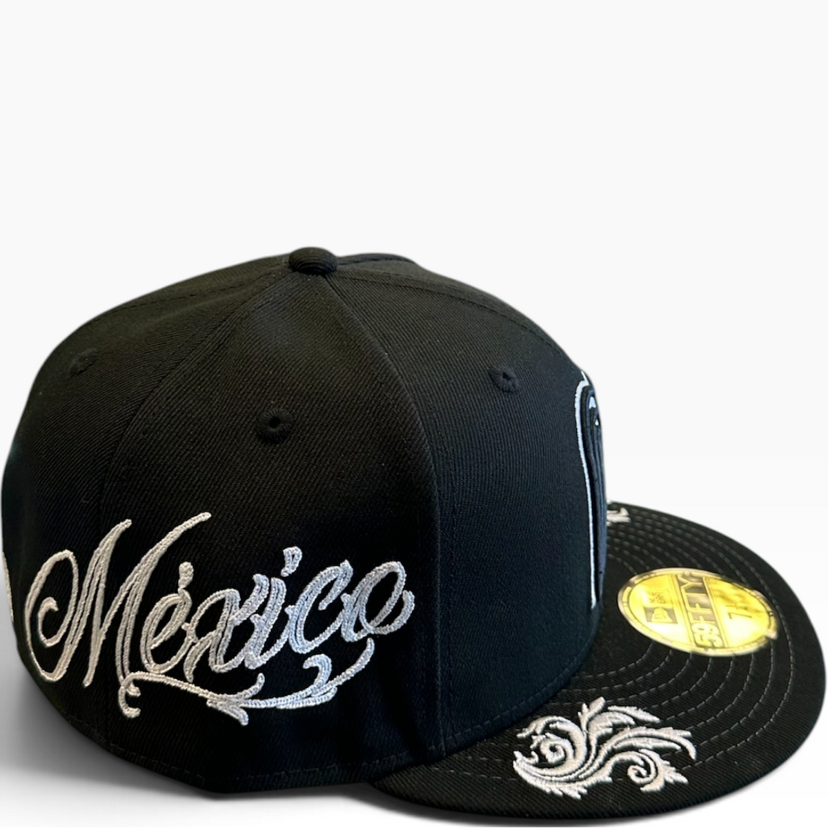 Mexico Black/White New Era 59FIFTY fitted hat - side view