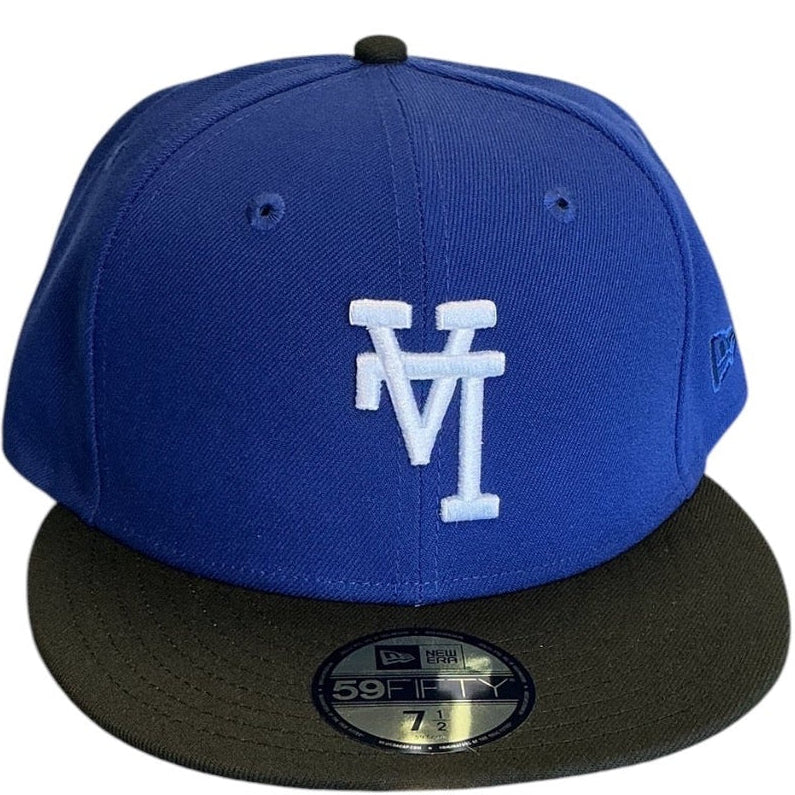 Los Angeles Dodgers Royal Blue & Black New Era 59FIFTY fitted hat - side view