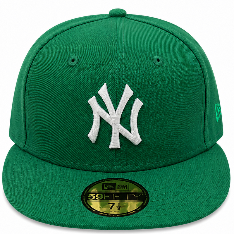 New York Yankees Green/White New Era 59FIFTY fitted hat - front view