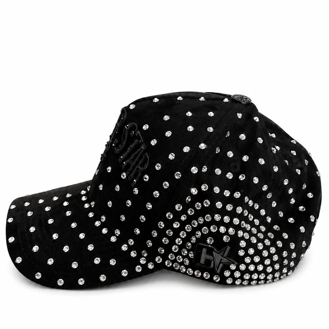 Super Star rhinestone hat - alternate angle