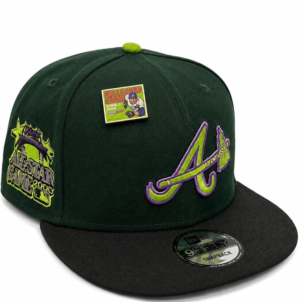 Braves ASG 2023 dark green snapback with side patch - side view