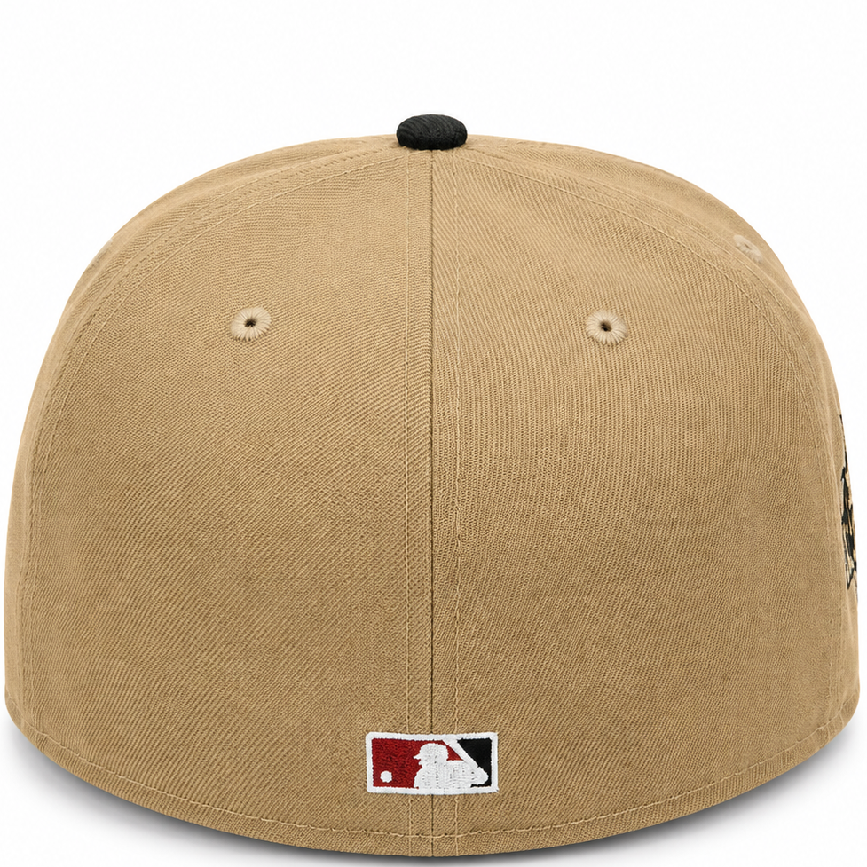 Philadelphia Phillies tan and black All-Star Game New Era 59FIFTY fitted hat - front view