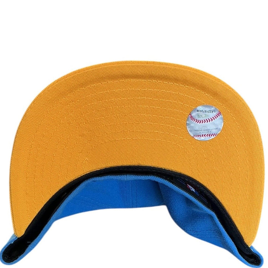 Los Angeles Dodgers Blue & Gold New Era 59FIFTY fitted hat - back view