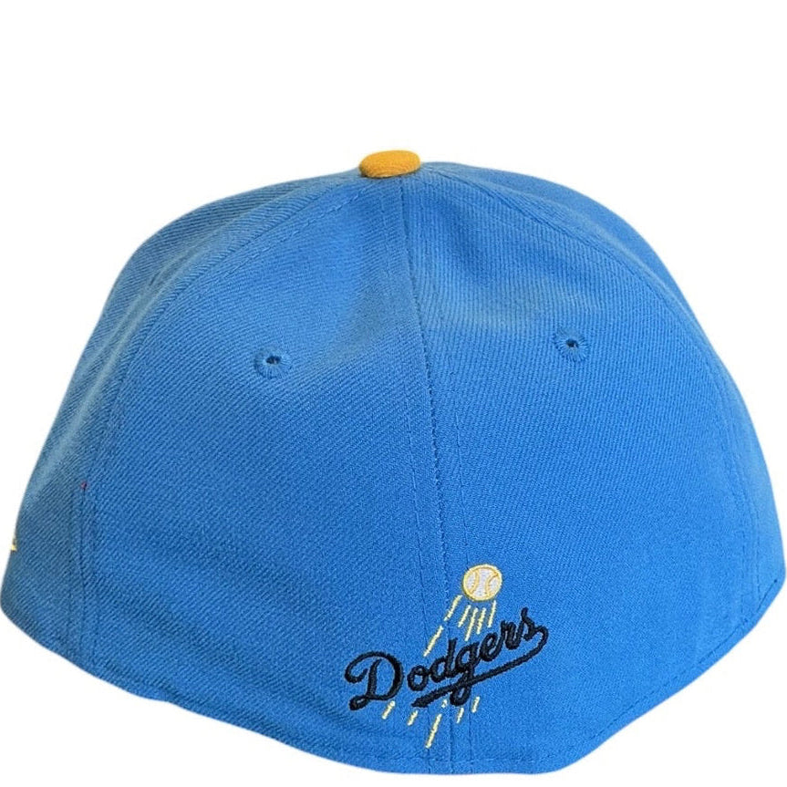 Los Angeles Dodgers Blue & Gold New Era 59FIFTY fitted hat - front view