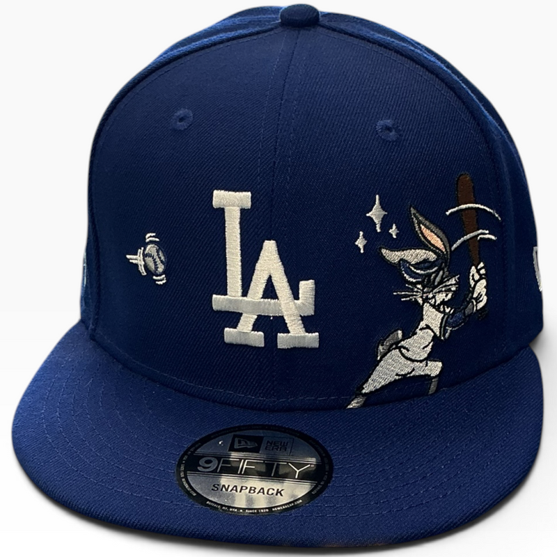 Dodgers Bugs Bunny navy snapback - back view