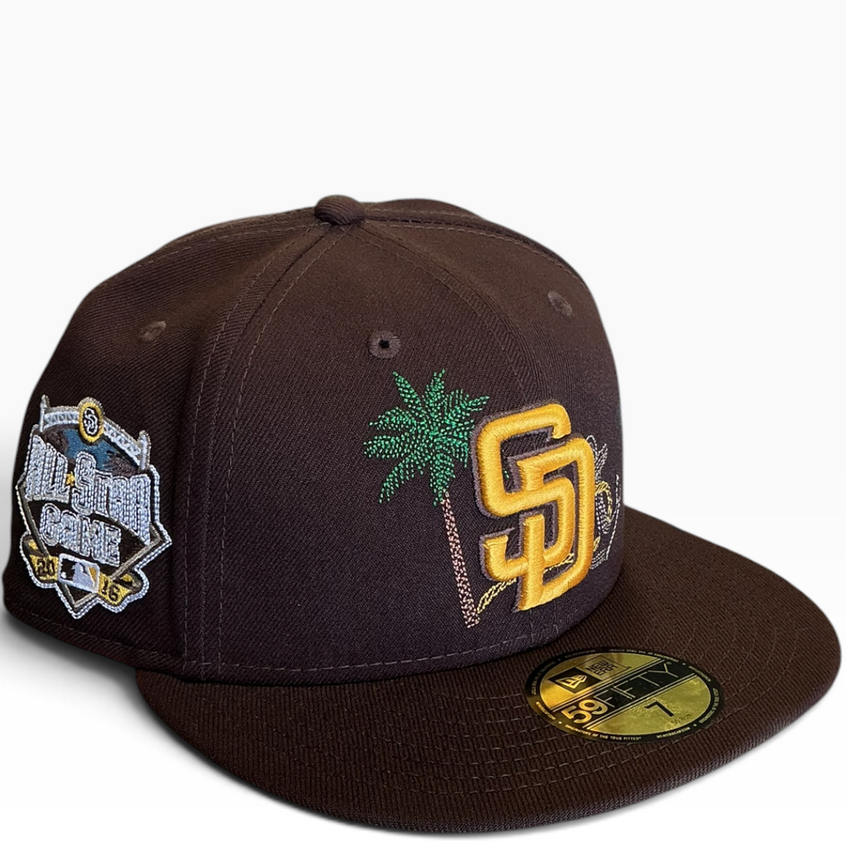 San Diego Padres Brown New Era 59FIFTY fitted hat - front view