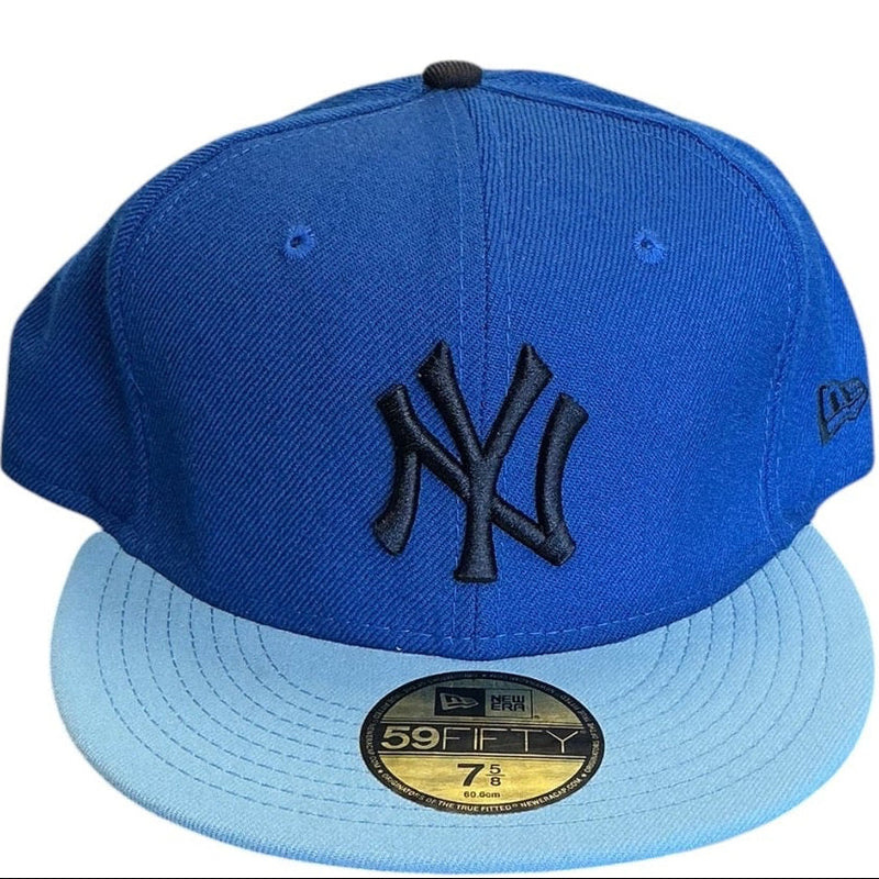 New York Yankees Royal Blue & Light Blue New Era 59FIFTY fitted hat - front view