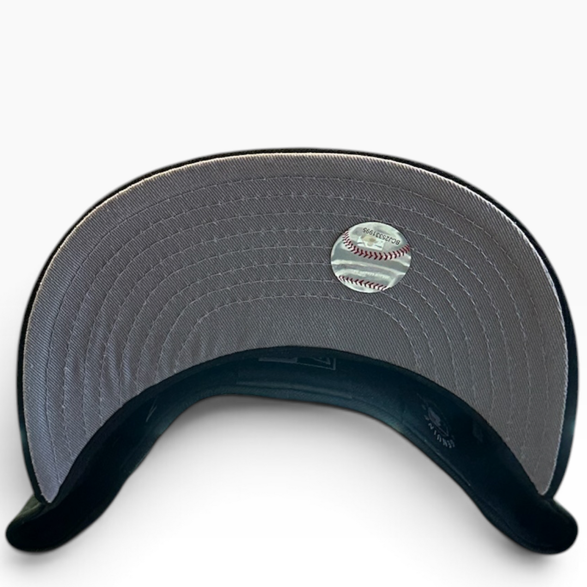 San Diego Padres Blackout New Era 59FIFTY fitted hat - side view