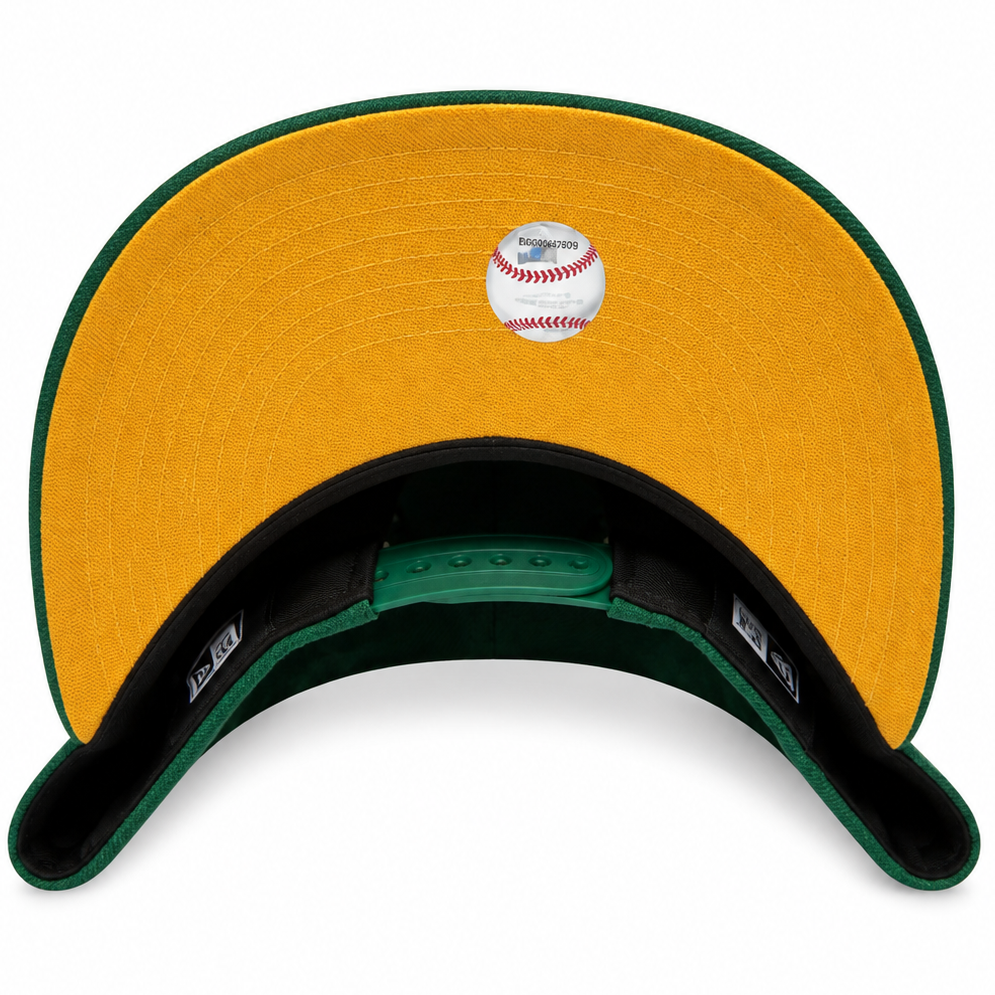 Los Angeles Angels dark green New Era 9FORTY adjustable hat - front view
