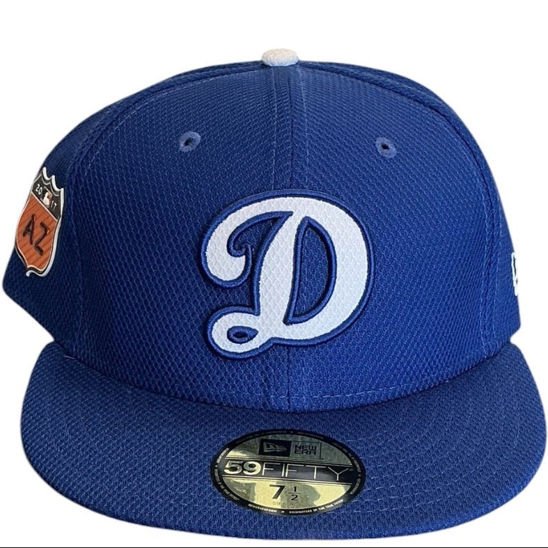 Los Angeles Dodgers Royal Blue 2017 Arizona Spring Training New Era 59FIFTY fitted hat - front view