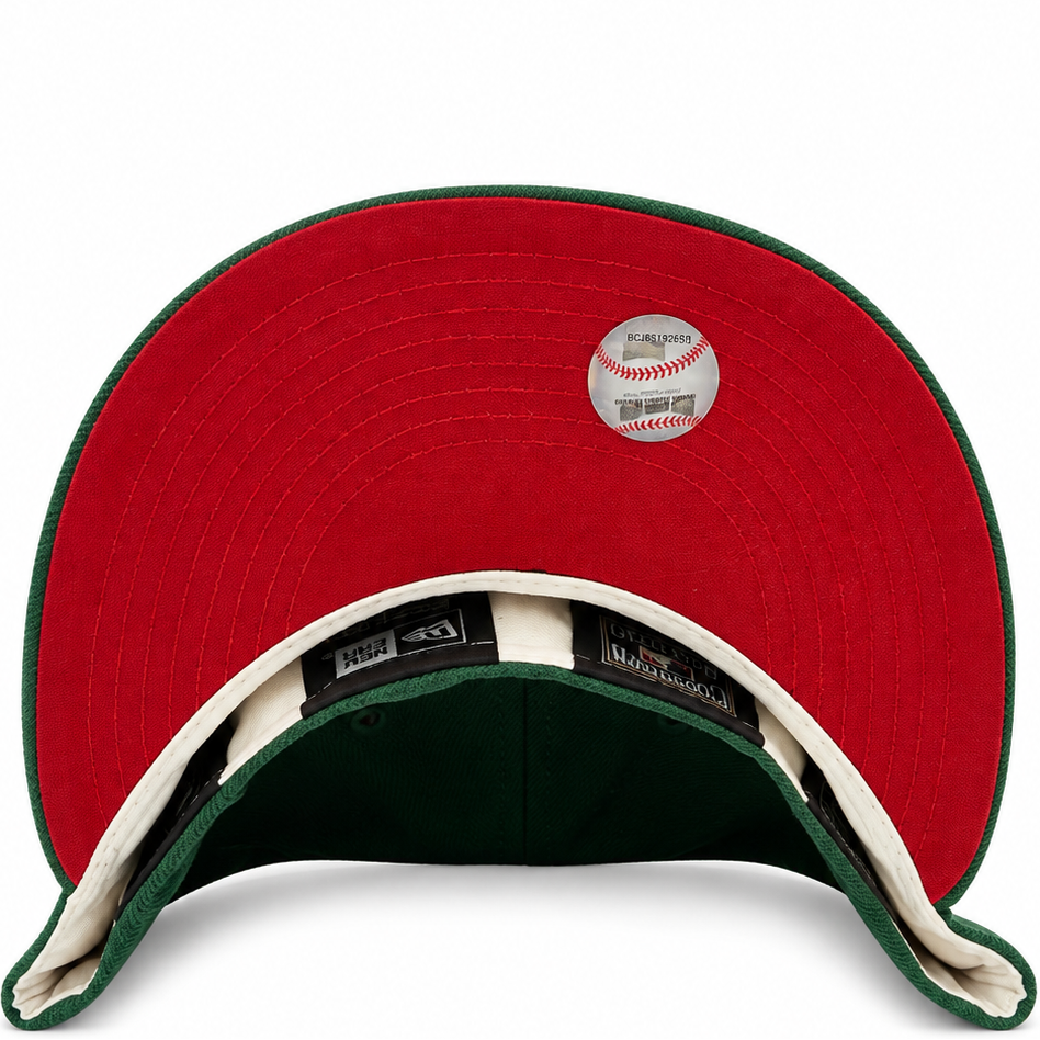 Detroit Tigers Dark Green New Era 59FIFTY fitted hat - back view