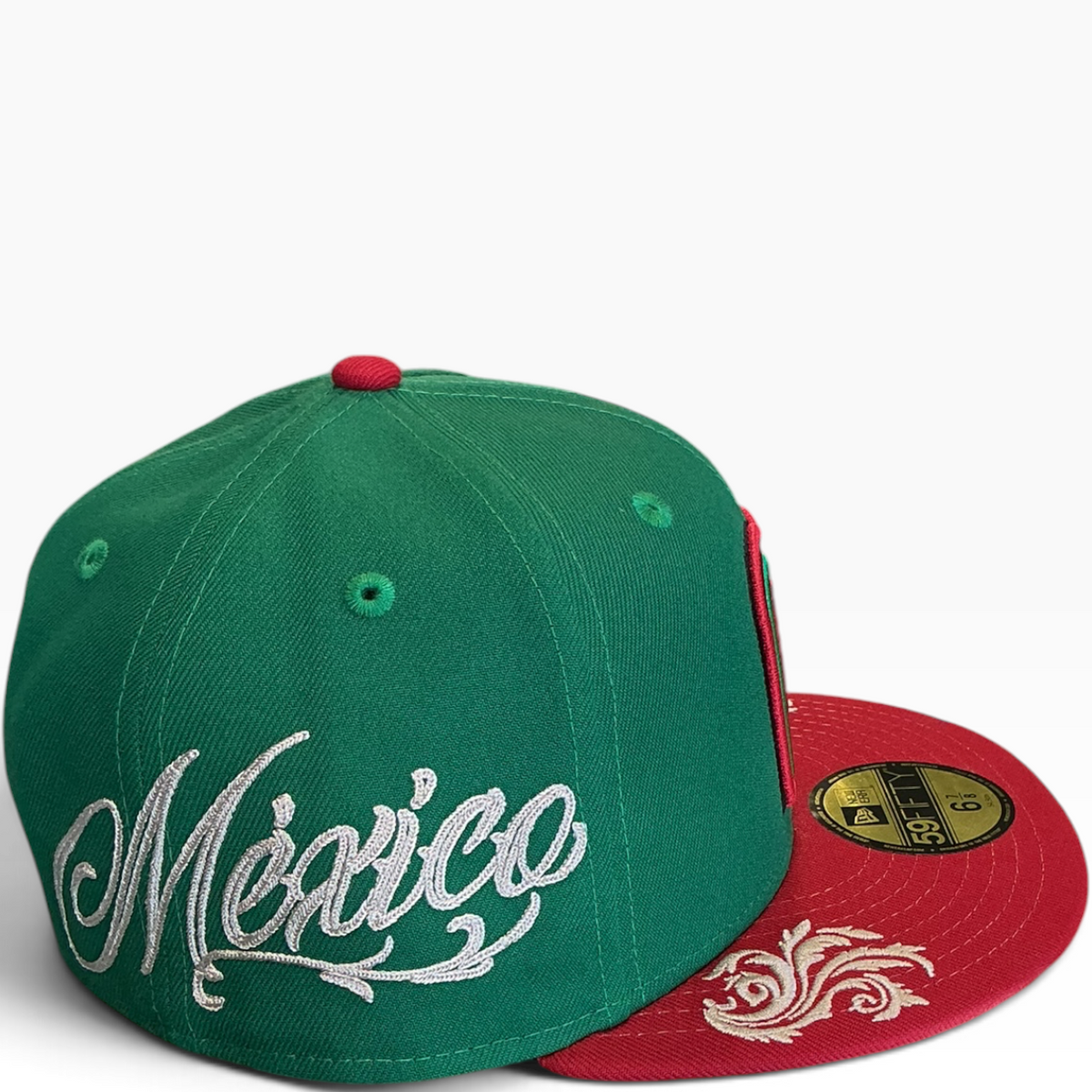 Mexico green and red New Era 59FIFTY fitted hat - side view