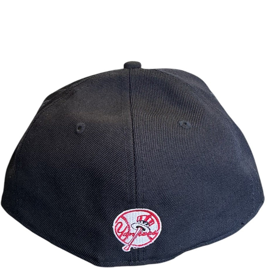New York Yankees Black 1903 Script New Era 59FIFTY fitted hat - back view