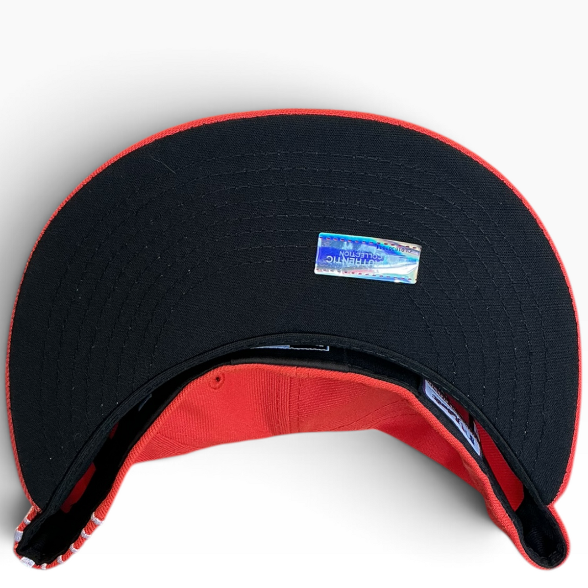 San Francisco Giants orange Logo Side Patch New Era 59FIFTY fitted hat - undervisor detail