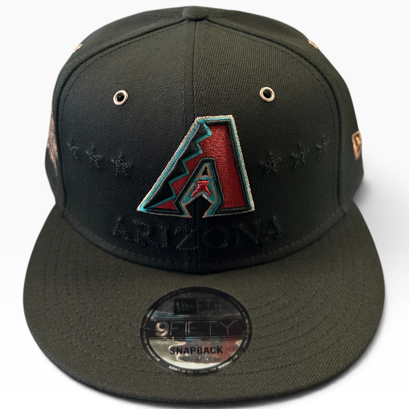 D-backs black snapback - back view