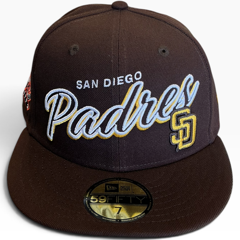 San Diego Padres Brown New Era 59FIFTY fitted hat - side view