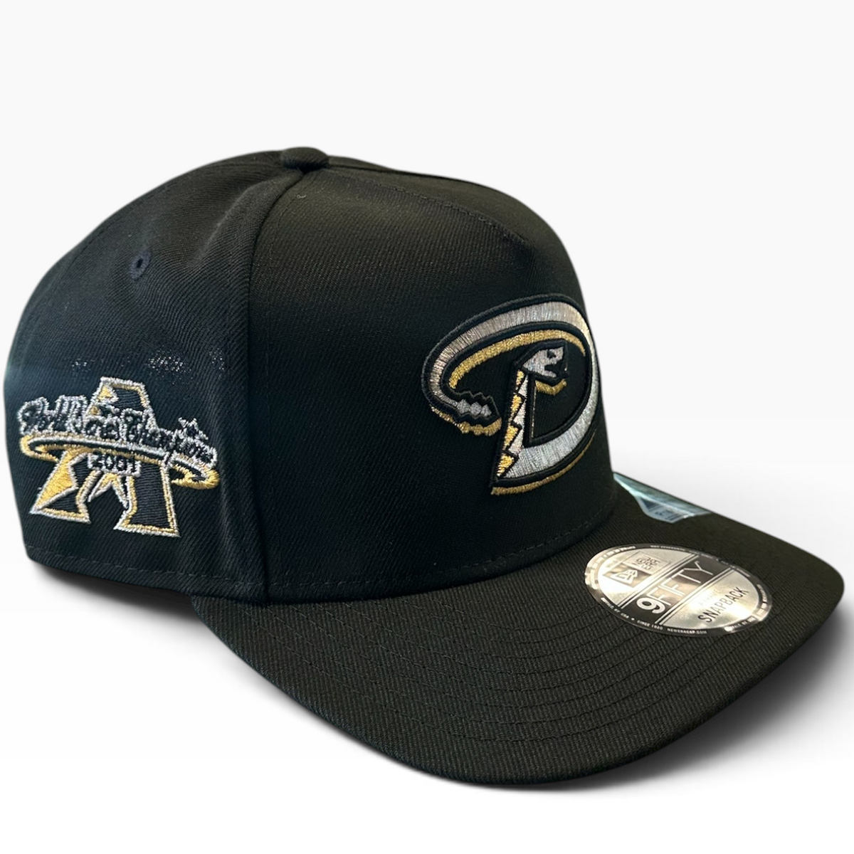 Arizona Diamondbacks Black New Era 9FIFTY A-Frame snapback hat - front view